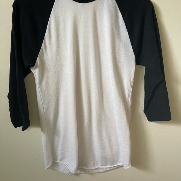 American Apparel black baseball tee - Picture 2 of 3